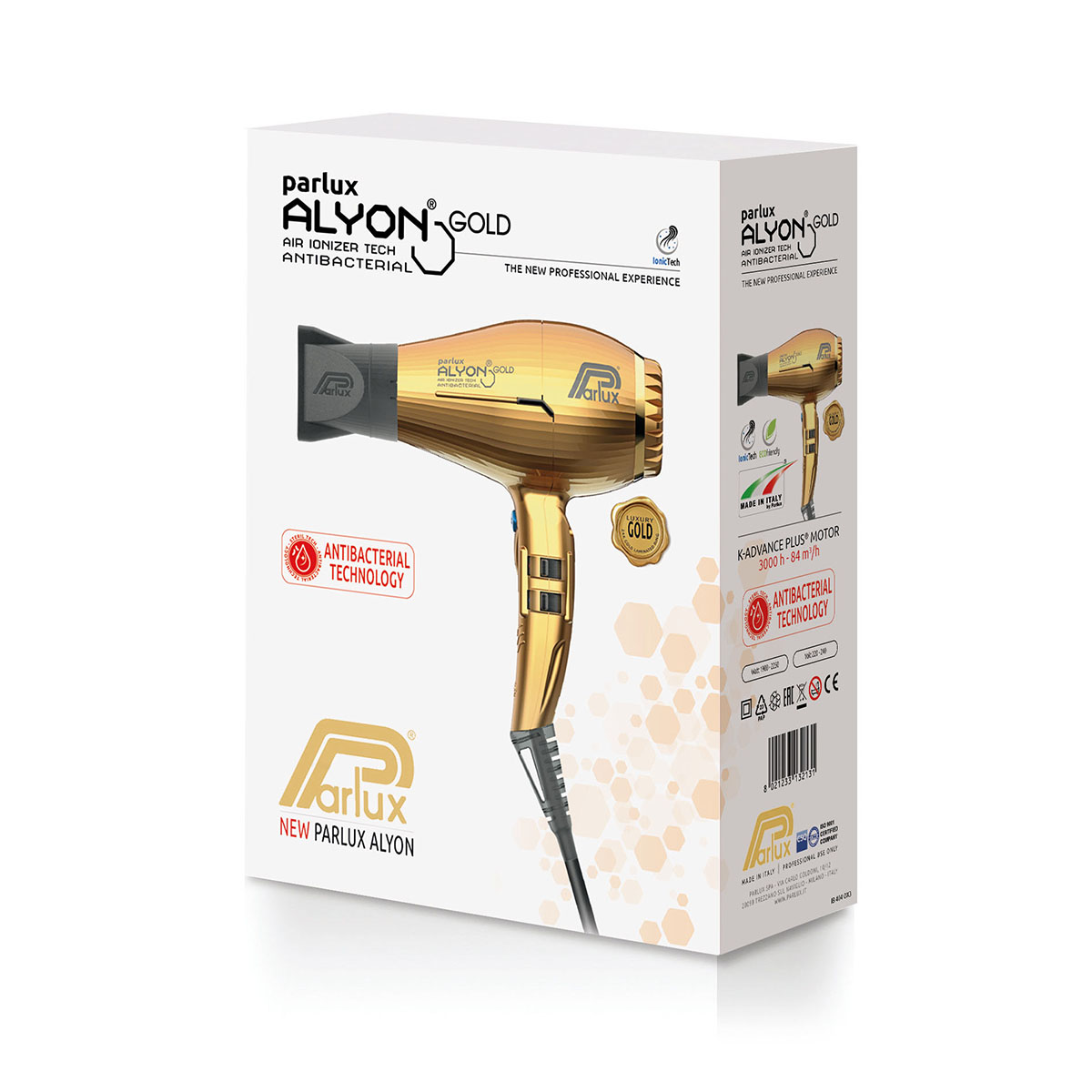 Ionizační fén Parlux Alyon - gold | 2.250 W - zlatý (obrázek 6)