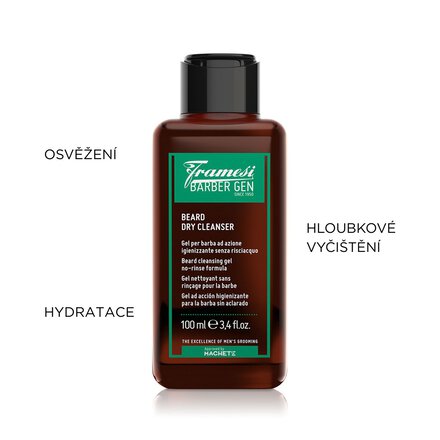 Bezoplachový čisticí gel na vousy Beard Dry Cleaner | 100 ml