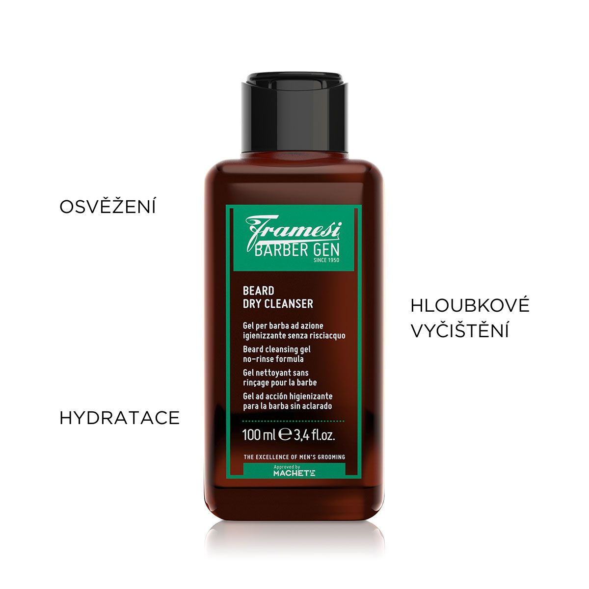Bezoplachový čisticí gel na vousy Beard Dry Cleaner | 100 ml (obrázek 4)