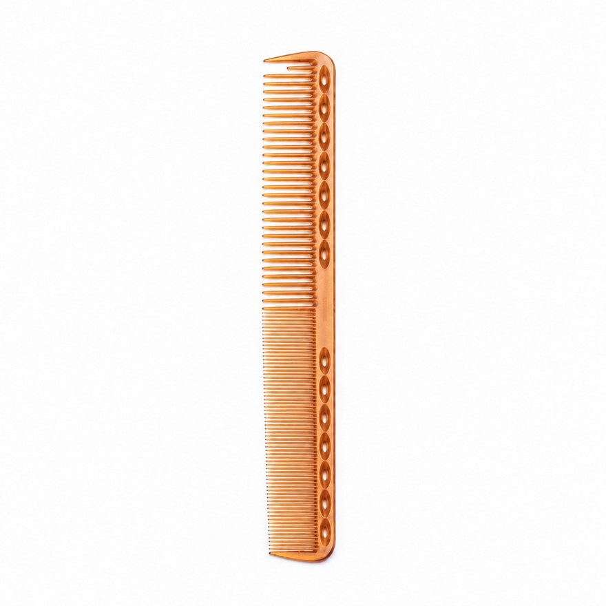 Stříhací a stylingový hřeben YS-339/9 délky 180 mm | camel/hnědá