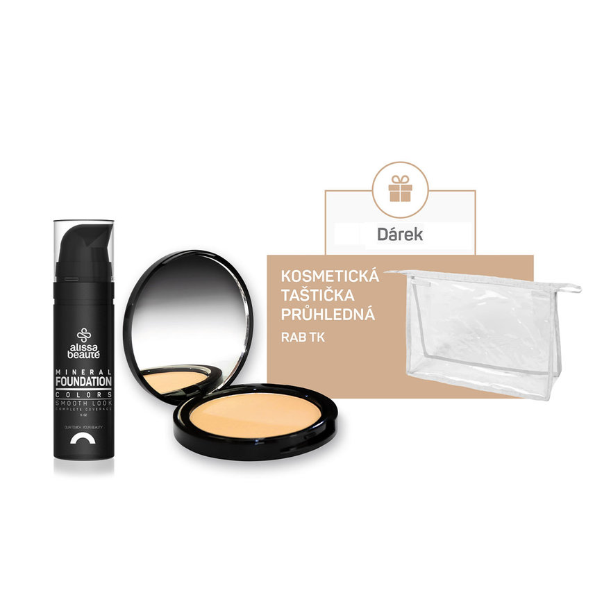 Set Colors | Minerální make-up 02 + minerální pudr 02 + dárek taštička