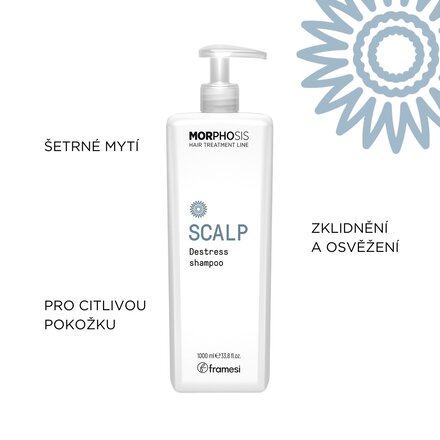 Zklidňující šampon pro citlivou vlasovou pokožku Scalp Destress Shampoo | 1 000 ml