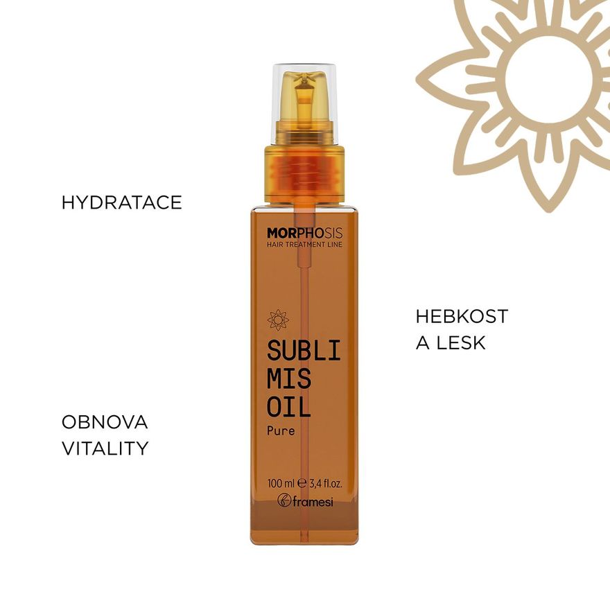 Hydratační vlasový olej Sublimis Pure Oil | 100 ml