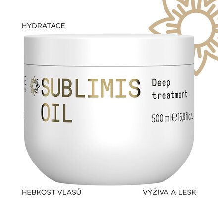 Hydratační hloubková maska Sublimis Oil Deep Treatment | 500 ml
