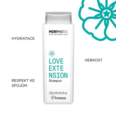 Šampon na prodloužené vlasy Love Extension | 250 ml
