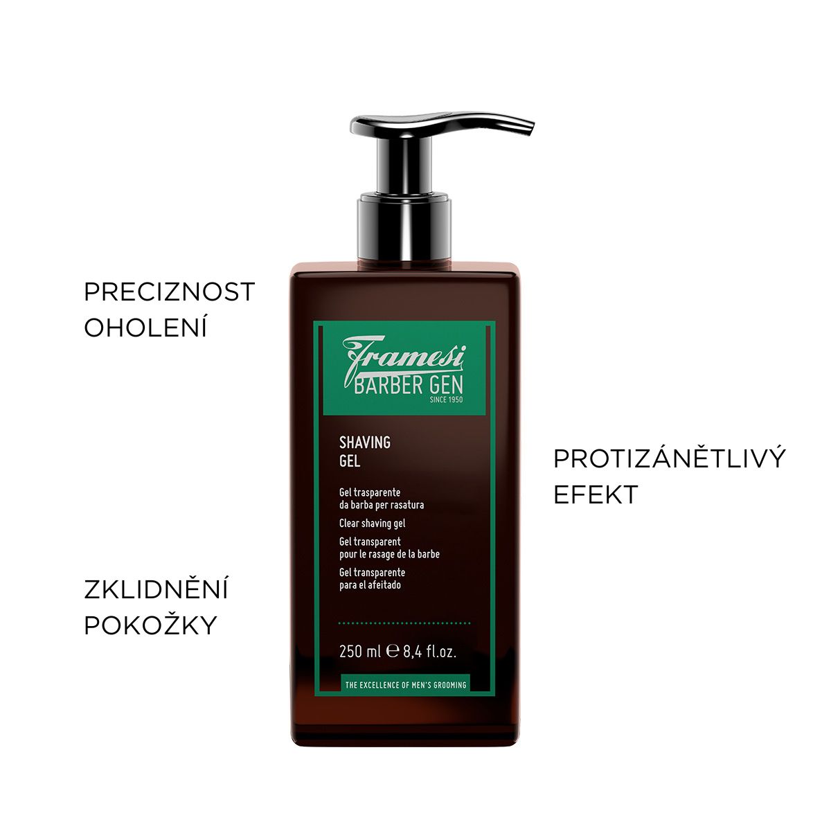 Barber gel na holení Shaving Gel | 250 ml (obrázek 4)