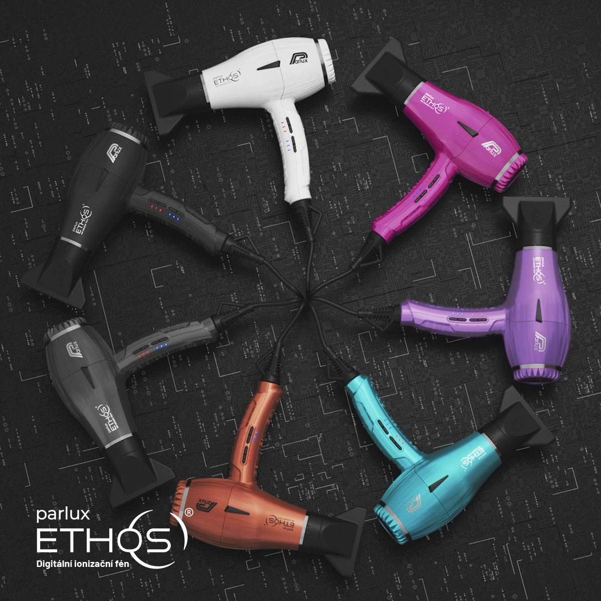 Ionizační fén Parlux Ethos 2300 W | šeříková (obrázek 2)