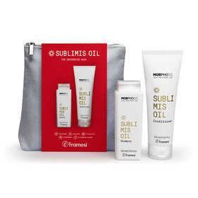 Vánoční balíček Sublimis | šampon 250 ml + kondicionér 250 ml + dárek kosmetická taška