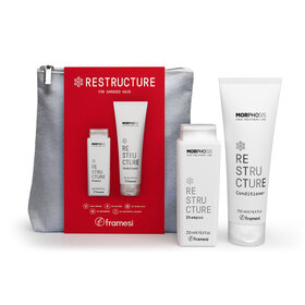 Vánoční balíček Restructure | šampon 250 ml + kondicionér 250 ml + dárek kosmetická taška
