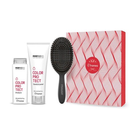 Vánoční balíček Color Protect | šampon 250 ml + kondicionér 250 ml + kartáč na vlasy