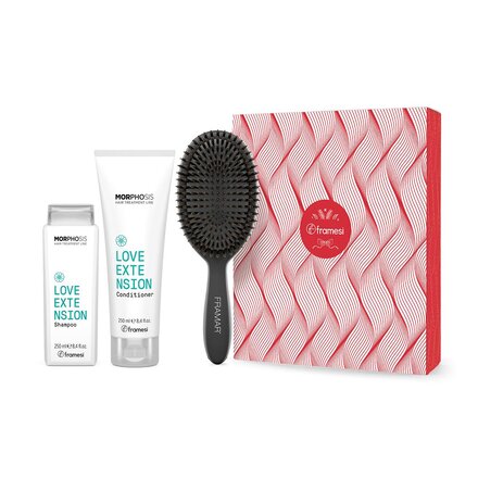 Vánoční balíček Love Extension | šampon 250 ml + kondicionér 250 ml + dárek kartáč na vlasy