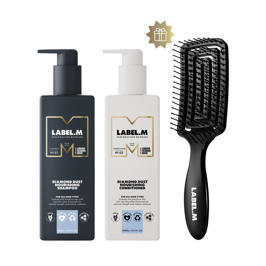 Výhodný set Diamond Dust  | šampon a kondicionér + dárek kartáč