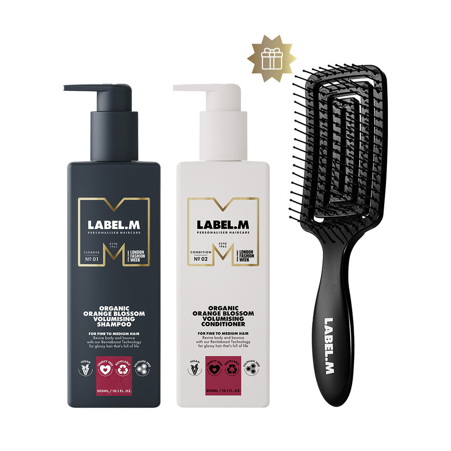 Výhodný set Organic Orange Blossom | šampon a kondicionér + dárek kartáč
