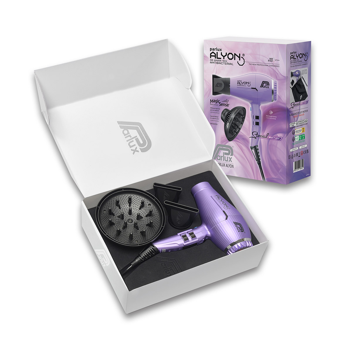 Levně Set Parlux Alyon | fén fialový + difuzér Magic Sense