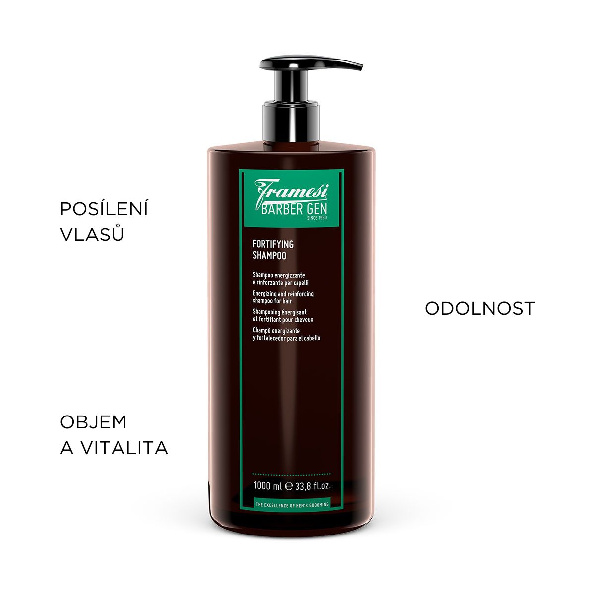 Posilující šampon na vlasy Fortifying Shampoo | 1000 ml (obrázek 4)