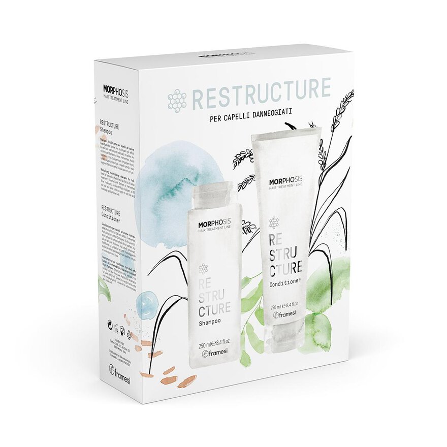 Kit Restructure pro obnovení struktury vlasů | šampon 250 ml + kondicionér 250 ml