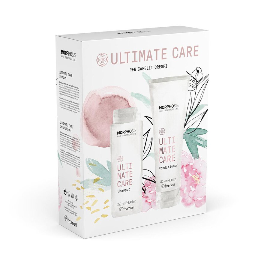 Kit Ultimate Care pro obnovu přetížených krepatých vlasů | šampon 250 ml + kondicionér 250 ml