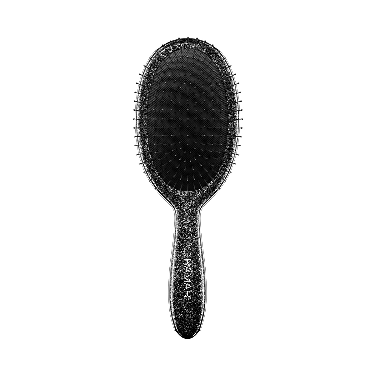 Levně Kartáč Framar Detangle Black Glitter | černý třpytivý