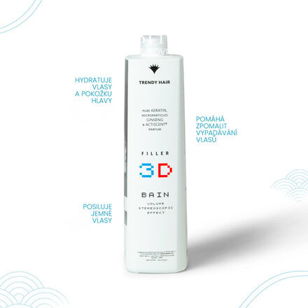 Objemový šampon 3D Filler | 1000 ml