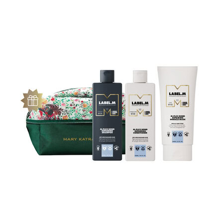 Set M-plex | šampon, kondicionér + zázračná maska Label.M + dárek taštička