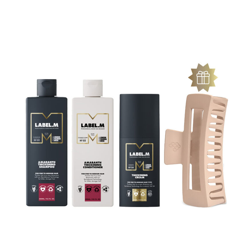 Set Amaranth | šampon, kondicionér a posilující krém + dárek skřipce