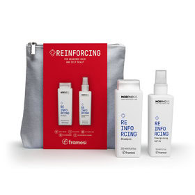 Vánoční balíček růst vlasů II. | šampon Reinforcing 250 ml + sprej Reinforcing 150 ml + dárek kosmetická taška