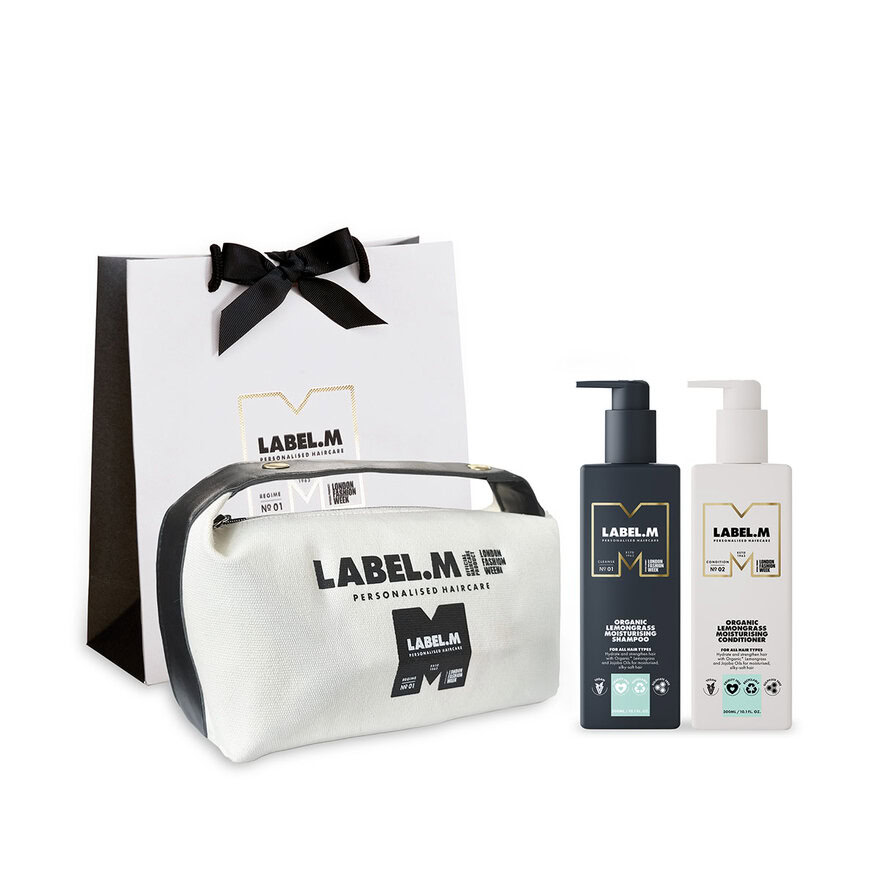 Výhodný set Organic Lemongrass | šampon a kondicionér + dárek taštička