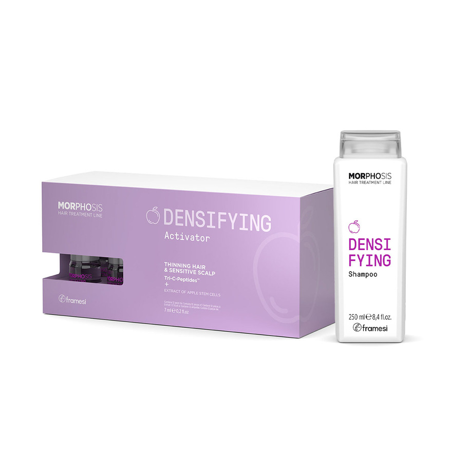 Set Densifying pro citlivou vlasovou pokožku a podporu růstu vlasů | šampon 250 ml + aktivátory 12 x 7 ml