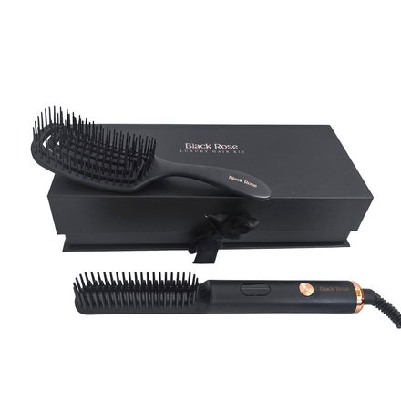 Luxusní set Black Rose| termokartáč + kartáč 