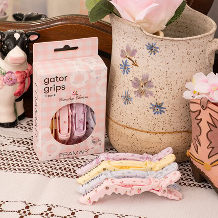 Kadeřnický skřipec Country Charm | 4 ks v balení 