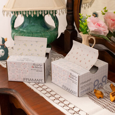 Texturovaná fólie Country Charm | 13x28 cm 500 ks