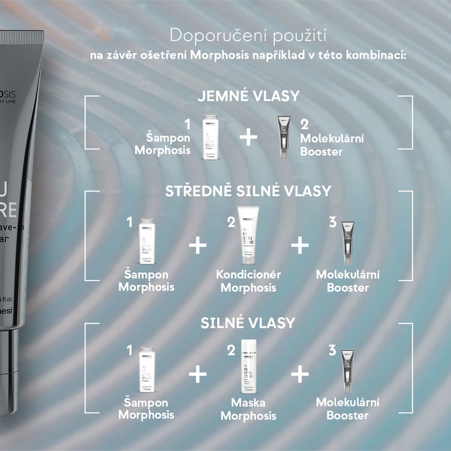 Restrukturační molekulární booster Hair Leave-In Molecular Booster | 15 ml