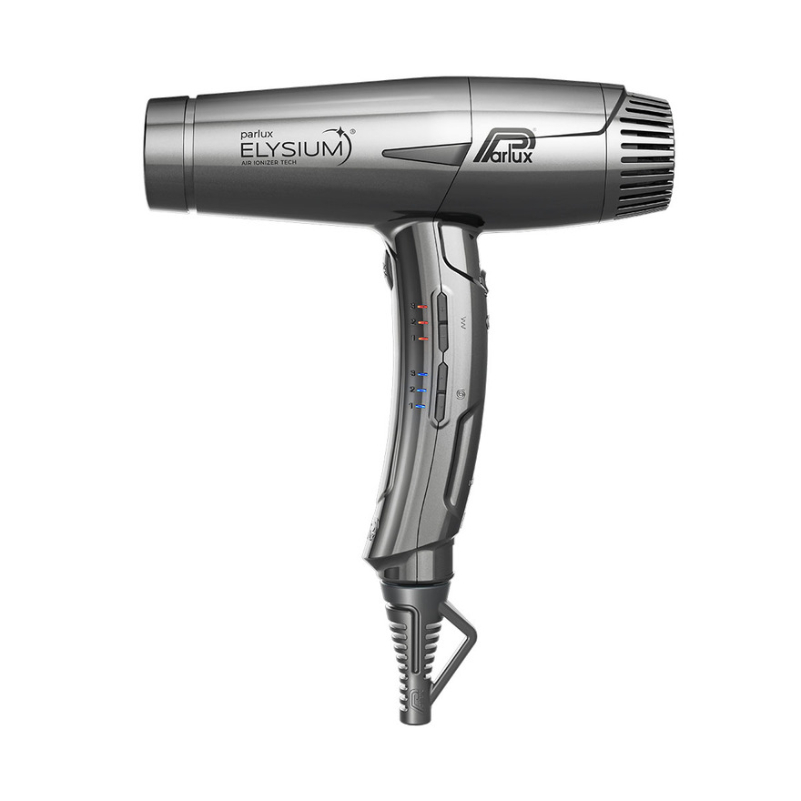 Set Parlux Elysium | Ionizační fén Elysium + difuzér Magic Compact | kovově šedý