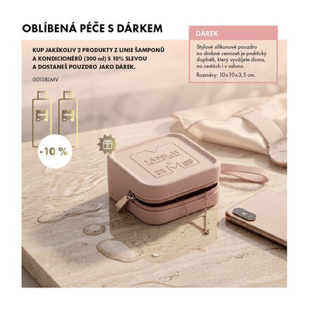 Akce Label.M | za 2 libovolné produkty získáte slevu 10% a luxusní kosmetické pouzdro jako dárek