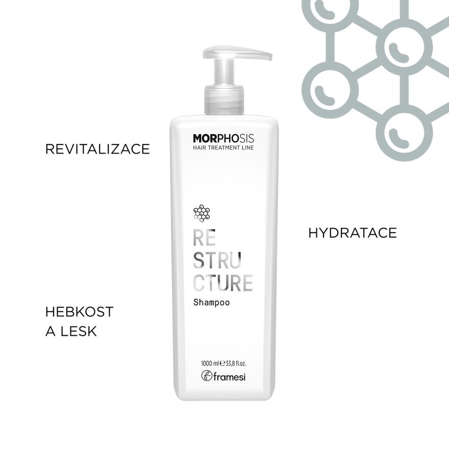 Maxi kit Restructure pro obnovení struktury vlasů | šampon 1 000 ml + kondicionér 1 000 ml