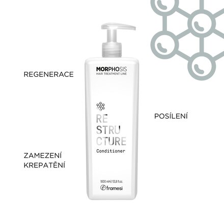 Maxi kit Restructure pro obnovení struktury vlasů | šampon 1 000 ml + kondicionér 1 000 ml