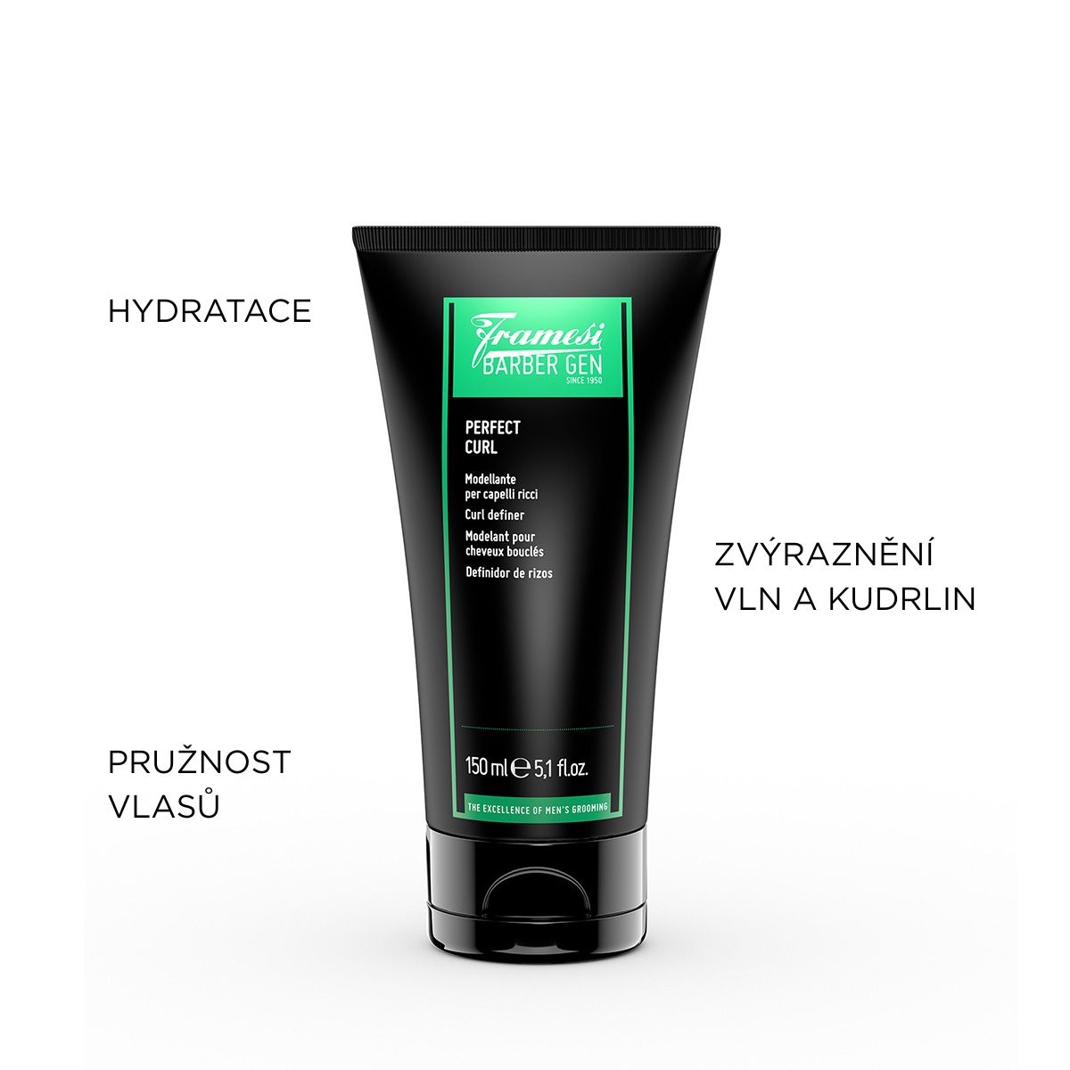 Stylingový krém na kudrnaté vlasy Barber Perfect Curl | 150 ml (obrázek 4)