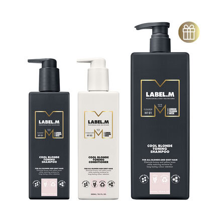 Set Cool Blonde Label.M + dárek litrový tónovací šampon