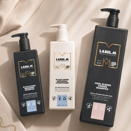 Set Power Blonde Label.M | šampon a kondicionér M-plex + dárek litrový tónovací šampon
