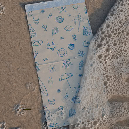 Texturovaná fólie Beach Bum 13 x 28 cm | 500 ks