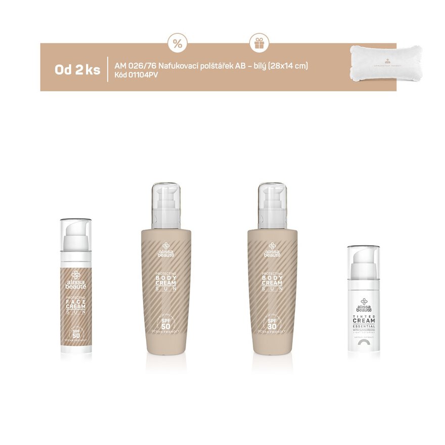 Letní set | produkty Sun od 2 ks za akční cenu + dárek nafukovací polštářek