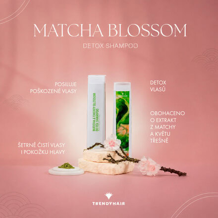 Detoxikační šampon Matcha Blossom | 300 ml