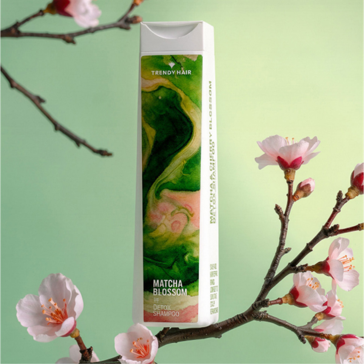 Detoxikační šampon Matcha Blossom | 300 ml (obrázek 8)