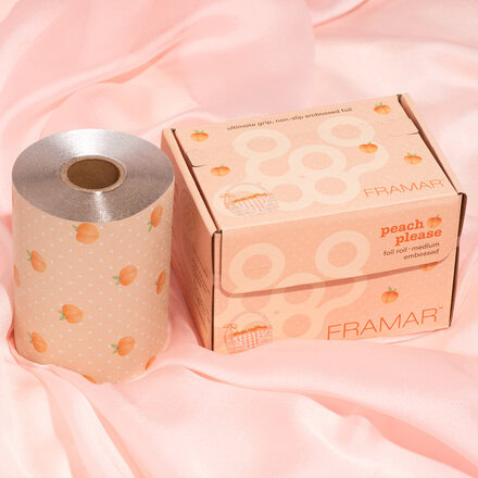 Texturovaná fólie Peach Please  | role 97 m