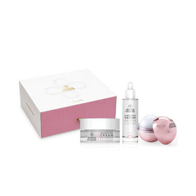 Dárkový set Delicate | Sensitive krém, Soothing sérum a balzám na rty