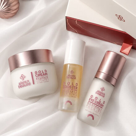 Dárkový set Radiance | zlatý krém, booster a krém okolo očí