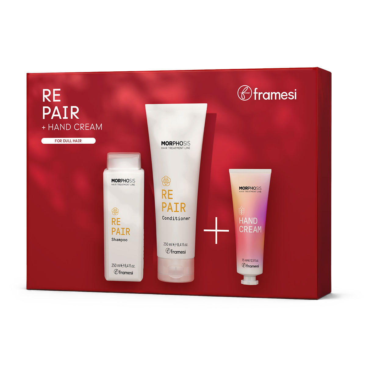 Vánoční balíček Repair | šampon 250 ml + kondicionér 250 ml + dárek krém na ruce