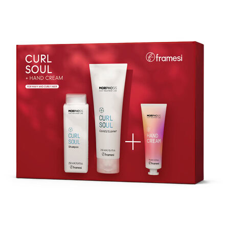 Vánoční balíček Curl Soul | šampon 250 ml + kondicionér 250 ml + dárek krém na ruce