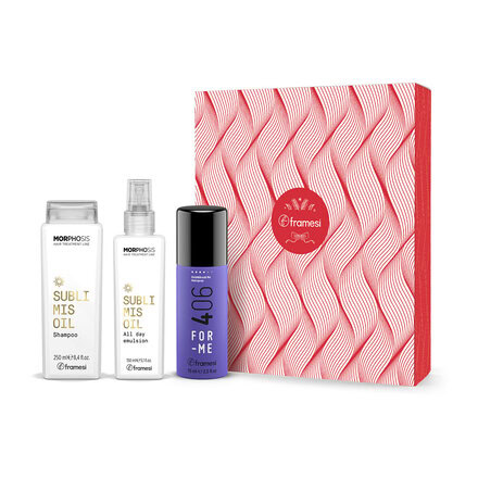 Vánoční balíček Sublimis | šampon 250 ml + emulze 150 ml + lak na vlasy