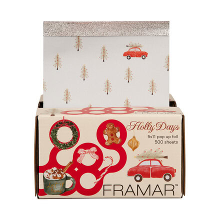 Texturovaná fólie Holly Days | 13x28 cm, 500 ks - limitovaná nabídka